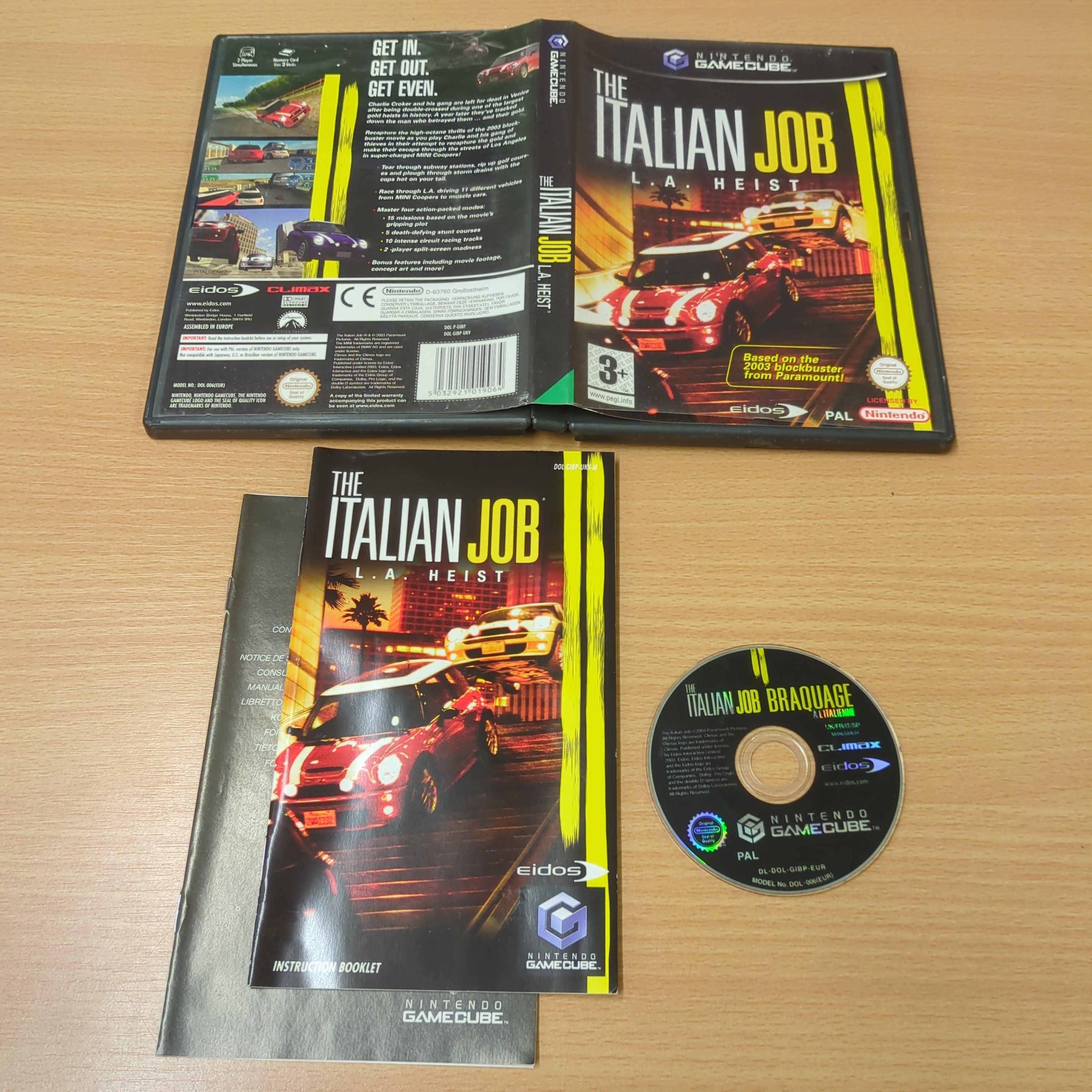 The Italian Job: L.A. Heist Nintendo GameCube game The Italian Job: L.A. Heist Nintendo GameCube game
